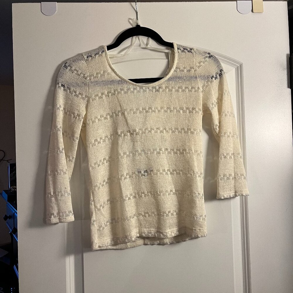 Off White Summer Sweater Top